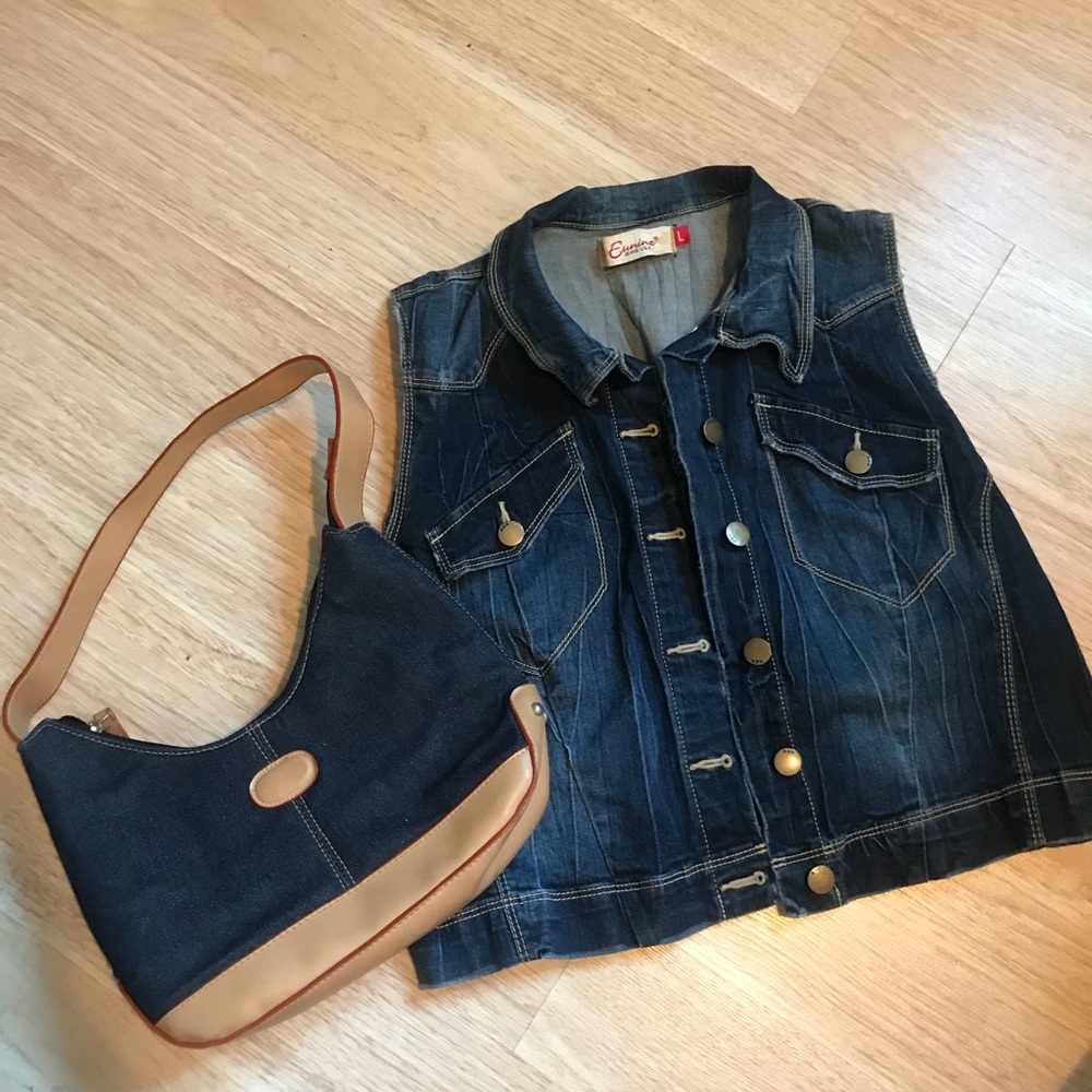 Gilet vintage denim jacket